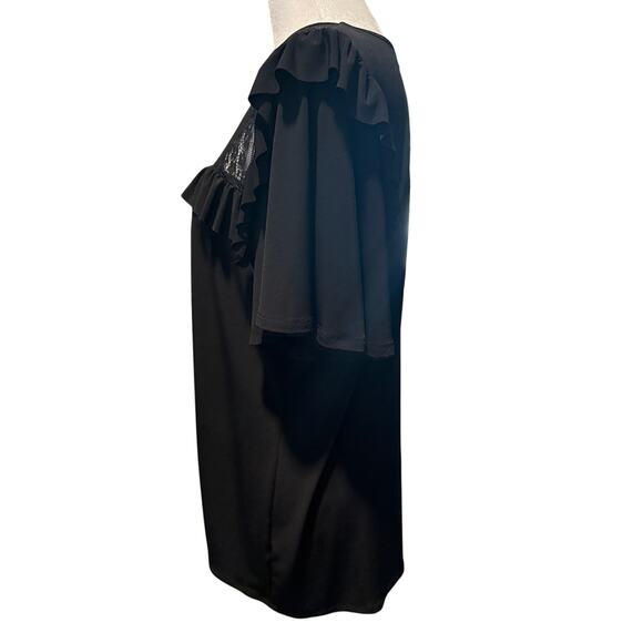 Ivanka Trump Black Lace Ruffle Blouse - Picture 3 of 4